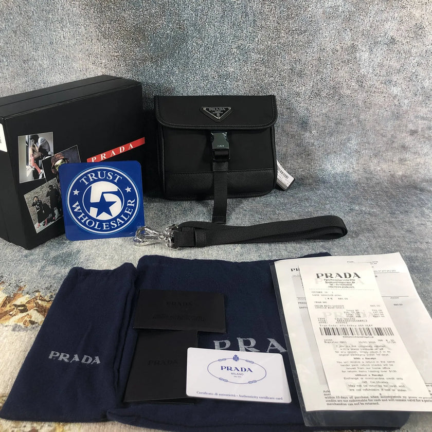 Pochette bandoulière Prada noire