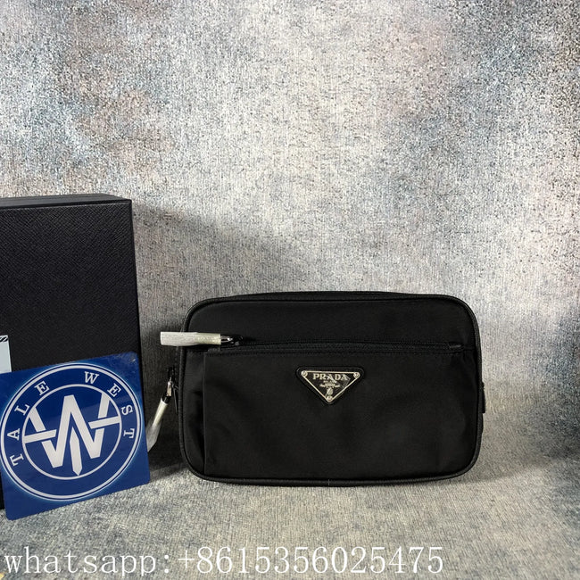 Sac bandoulière Prada Re-Nylon noir 22 cm