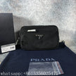 Sac bandoulière Prada Re-Nylon noir 22 cm