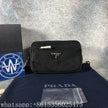 Sac bandoulière Prada Re-Nylon noir 22 cm