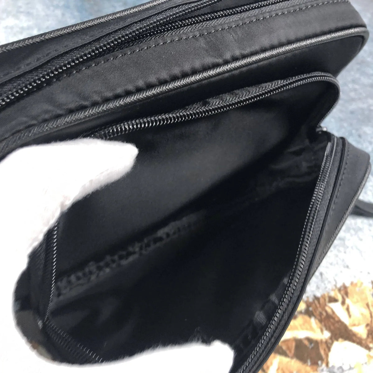 Sac banane Prada Re-Nylon noir