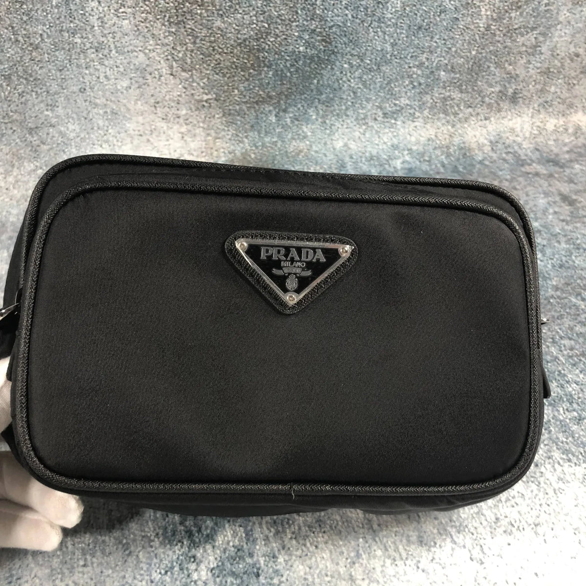 Sac banane Prada Re-Nylon noir
