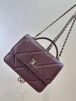 Sac Chanel Coco Handle - Cuir Caviar Bordeaux