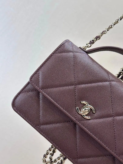 Sac Chanel Coco Handle - Cuir Caviar Bordeaux