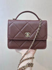 Sac Chanel Coco Handle - Cuir Caviar Bordeaux