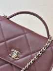 Sac Chanel Coco Handle - Cuir Caviar Bordeaux