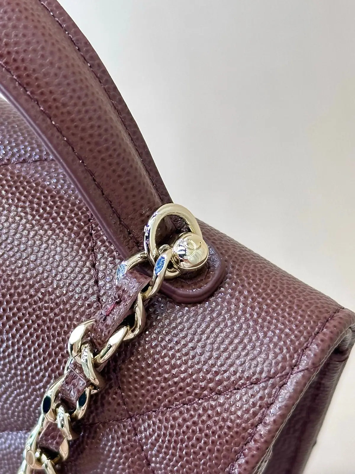 Sac Chanel Coco Handle - Cuir Caviar Bordeaux