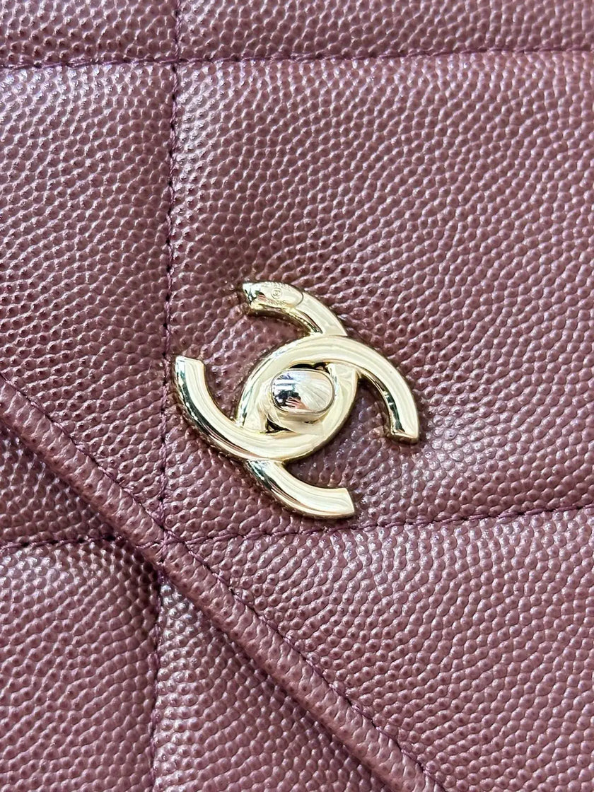 Sac Chanel Coco Handle - Cuir Caviar Bordeaux