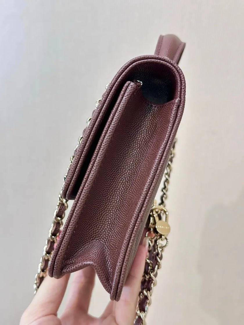 Sac Chanel Coco Handle - Cuir Caviar Bordeaux