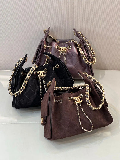 Sac Chanel 25C - Bucket Bag Cuir Matelassé