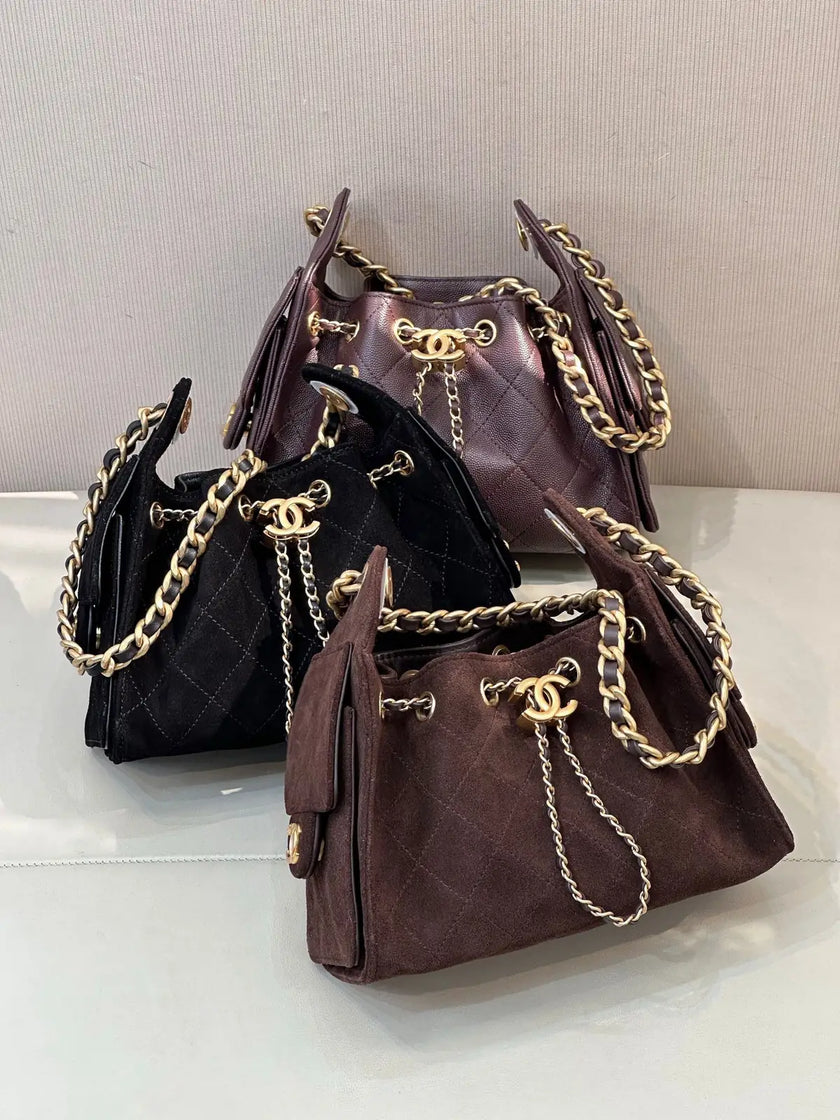 Sac Chanel 25C - Bucket Bag Cuir Matelassé