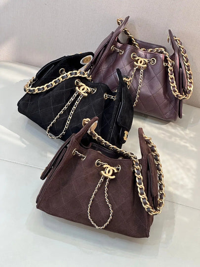 Sac Chanel 25C - Bucket Bag Cuir Matelassé