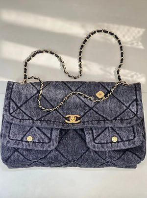 Sac Chanel 25K Jean – Denim Brodé
