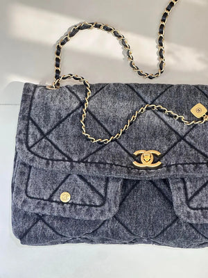 Sac Chanel 25K Jean – Denim Brodé