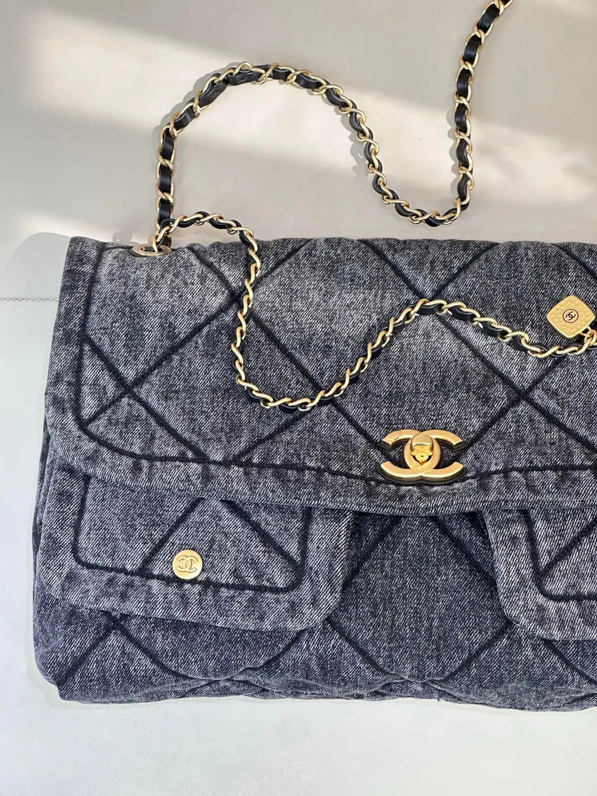 Sac Chanel 25K Jean – Denim Brodé