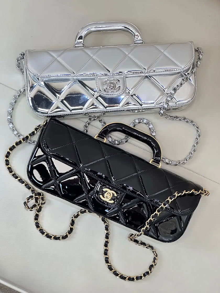 Sac Chanel 25K – Rabat Verni Métallisé