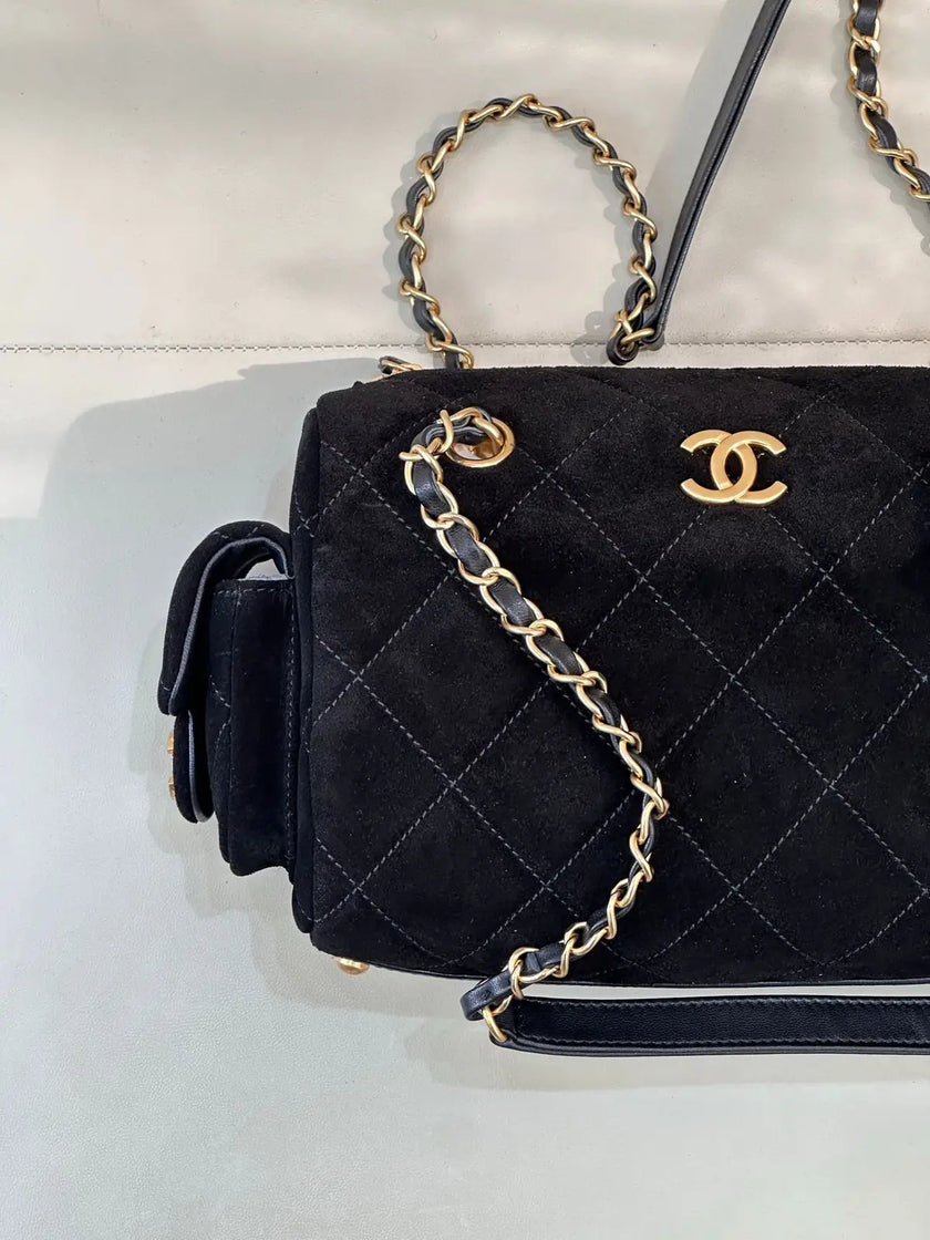 Sac Chanel 25MK - Tissu Matelassé Poches Latérales