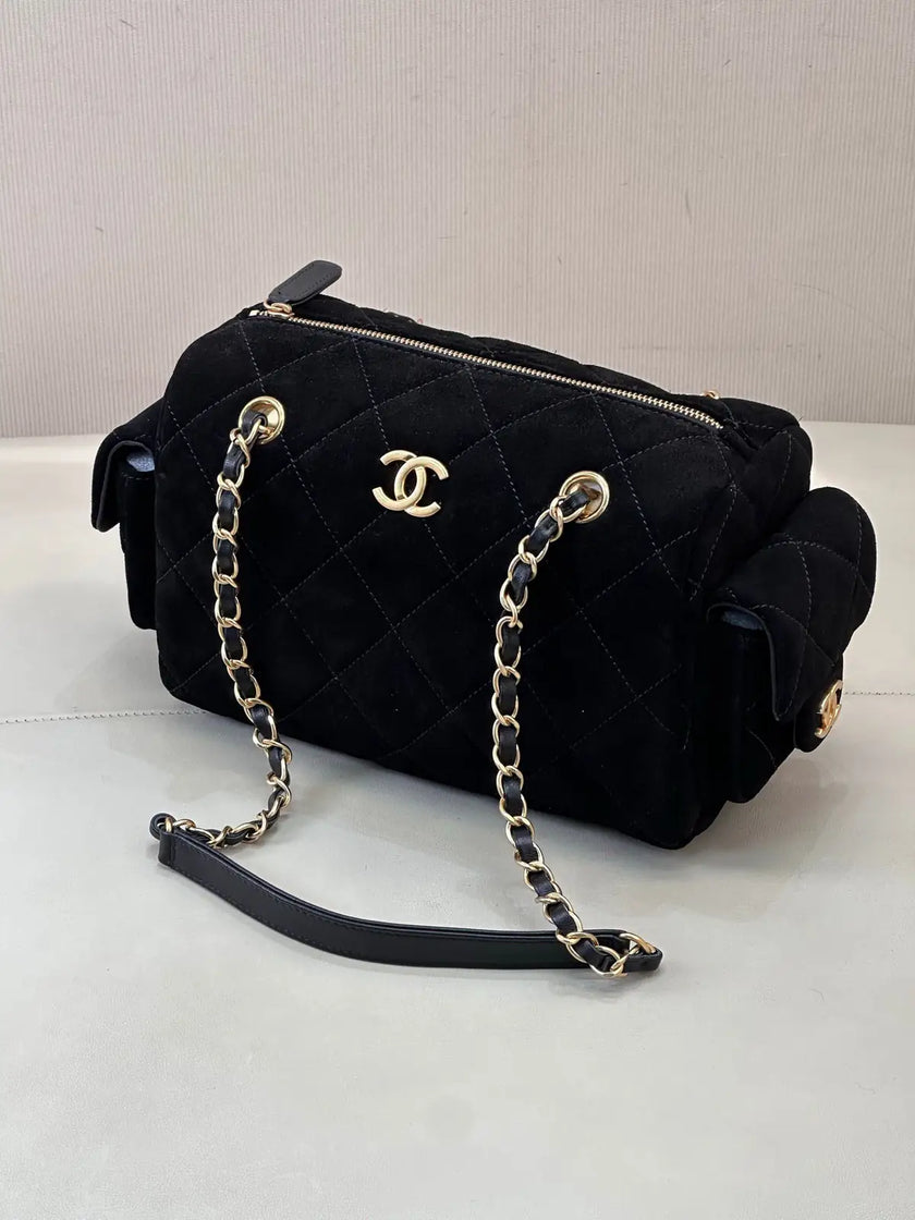 Sac Chanel 25MK - Tissu Matelassé Poches Latérales