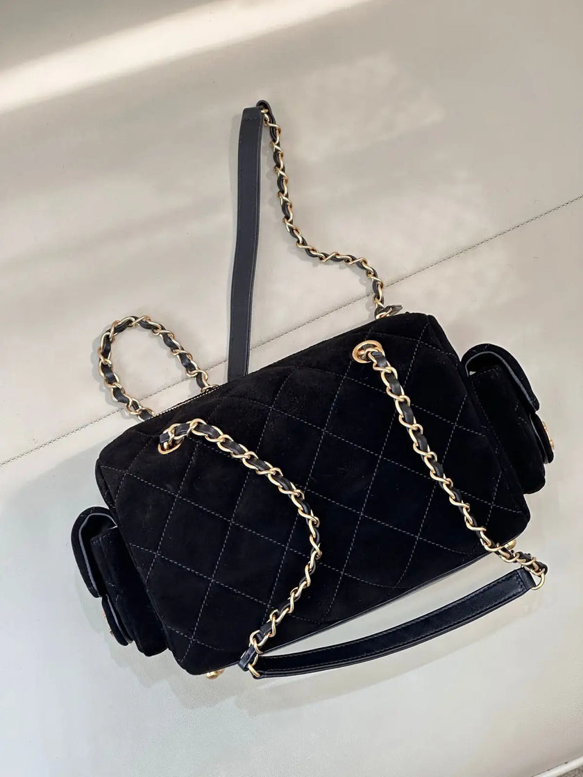 Sac Chanel 25MK - Tissu Matelassé Poches Latérales