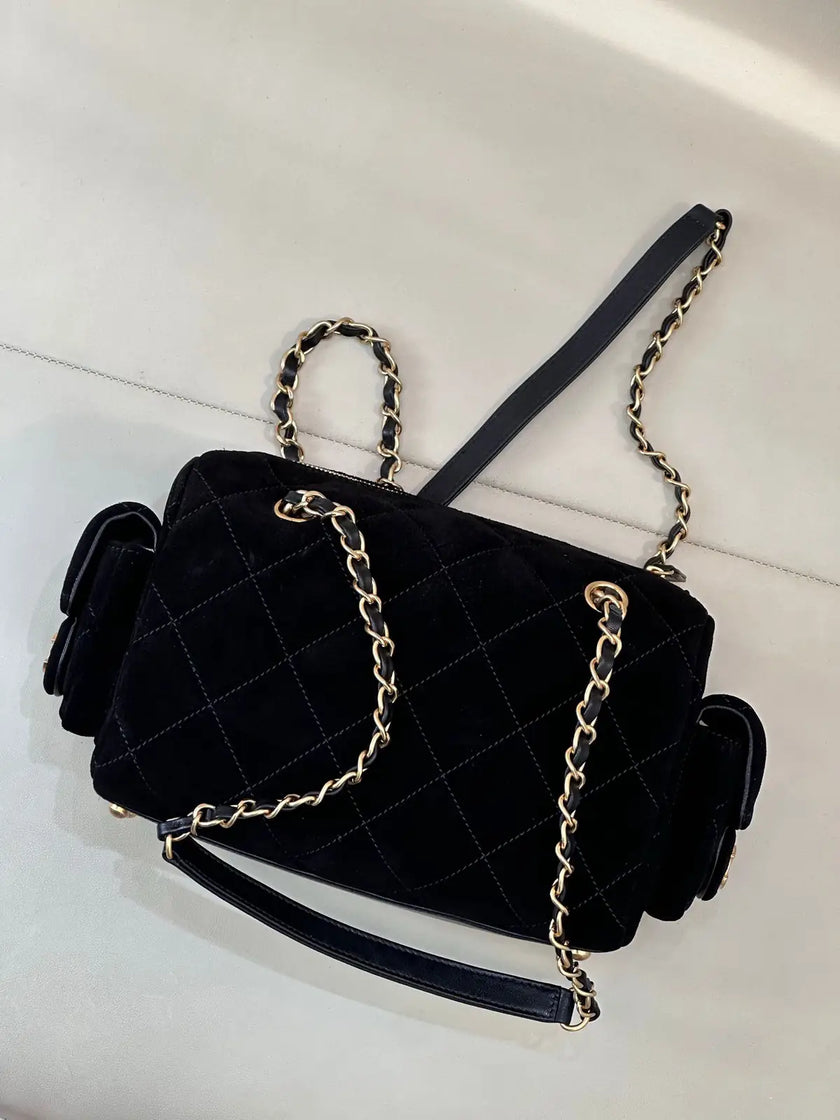 Sac Chanel 25MK - Tissu Matelassé Poches Latérales