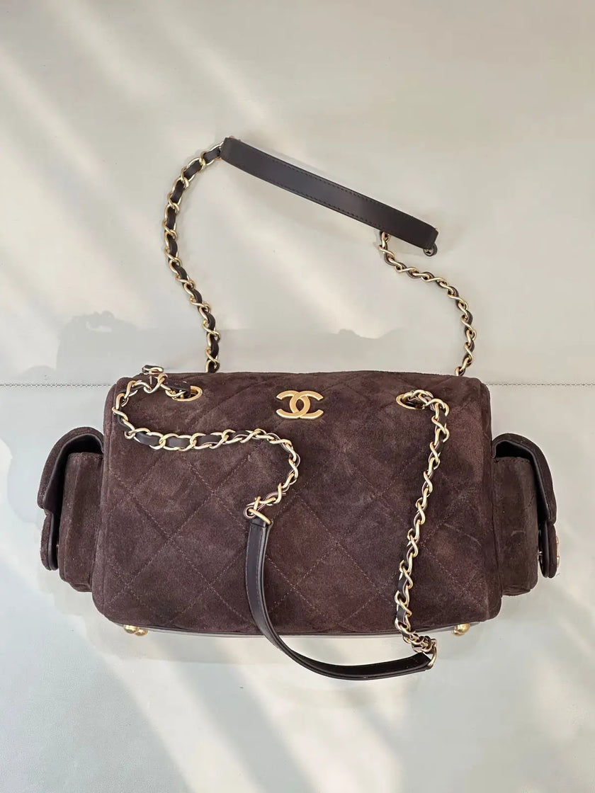 Sac Chanel 25MK - Tissu Matelassé Poches Latérales