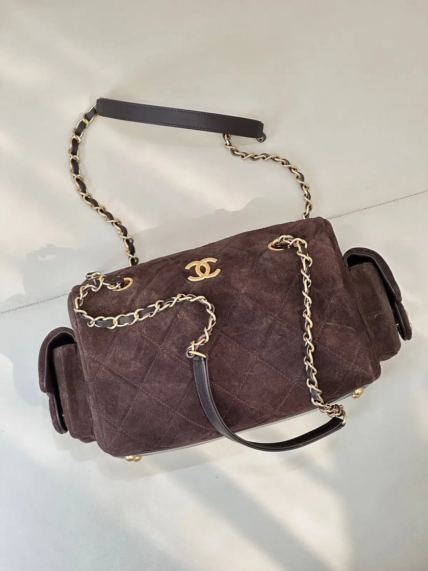 Sac Chanel 25MK - Tissu Matelassé Poches Latérales