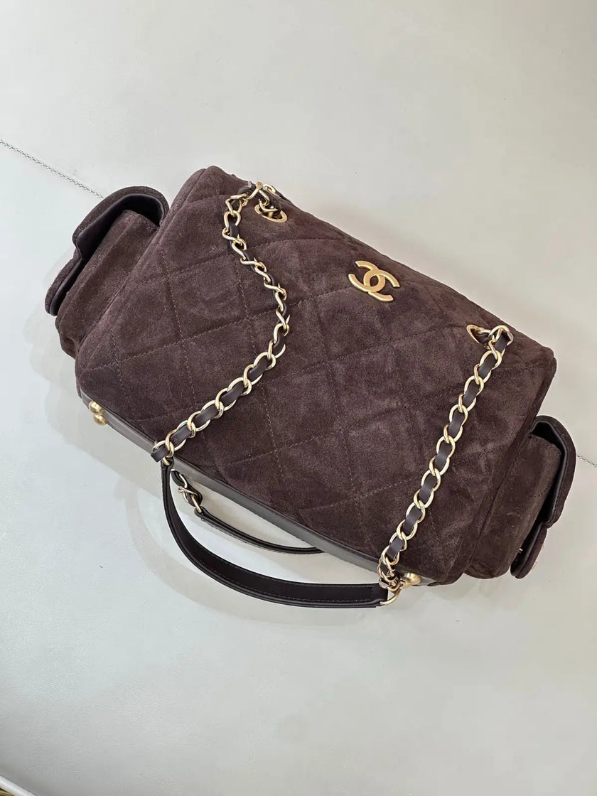 Sac Chanel 25MK - Tissu Matelassé Poches Latérales