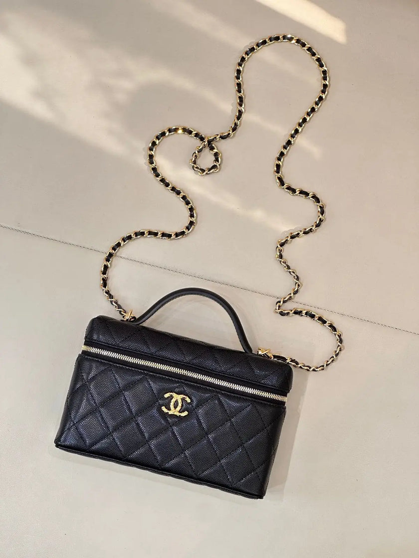 Sac Chanel 26C x Loro Piana - Vanity Case Cuir Caviar
