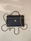 Sac Chanel 26C x Loro Piana - Vanity Case Cuir Caviar