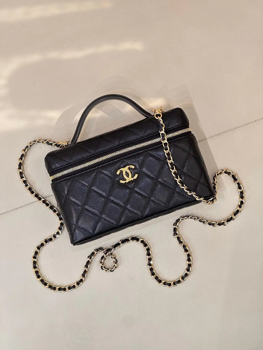 Sac Chanel 26C x Loro Piana - Vanity Case Cuir Caviar