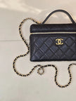 Sac Chanel 26C x Loro Piana - Vanity Case Cuir Caviar