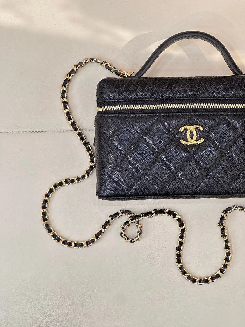 Sac Chanel 26C x Loro Piana - Vanity Case Cuir Caviar
