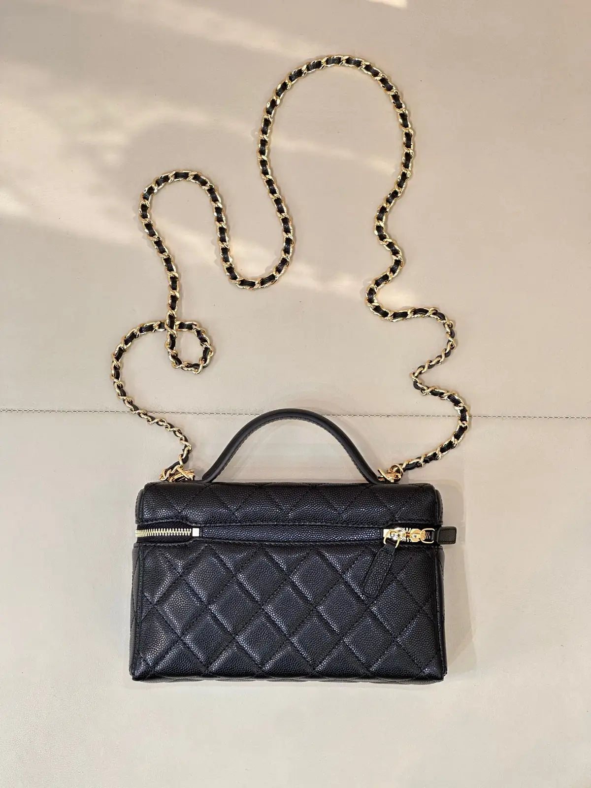 Sac Chanel 26C x Loro Piana - Vanity Case Cuir Caviar