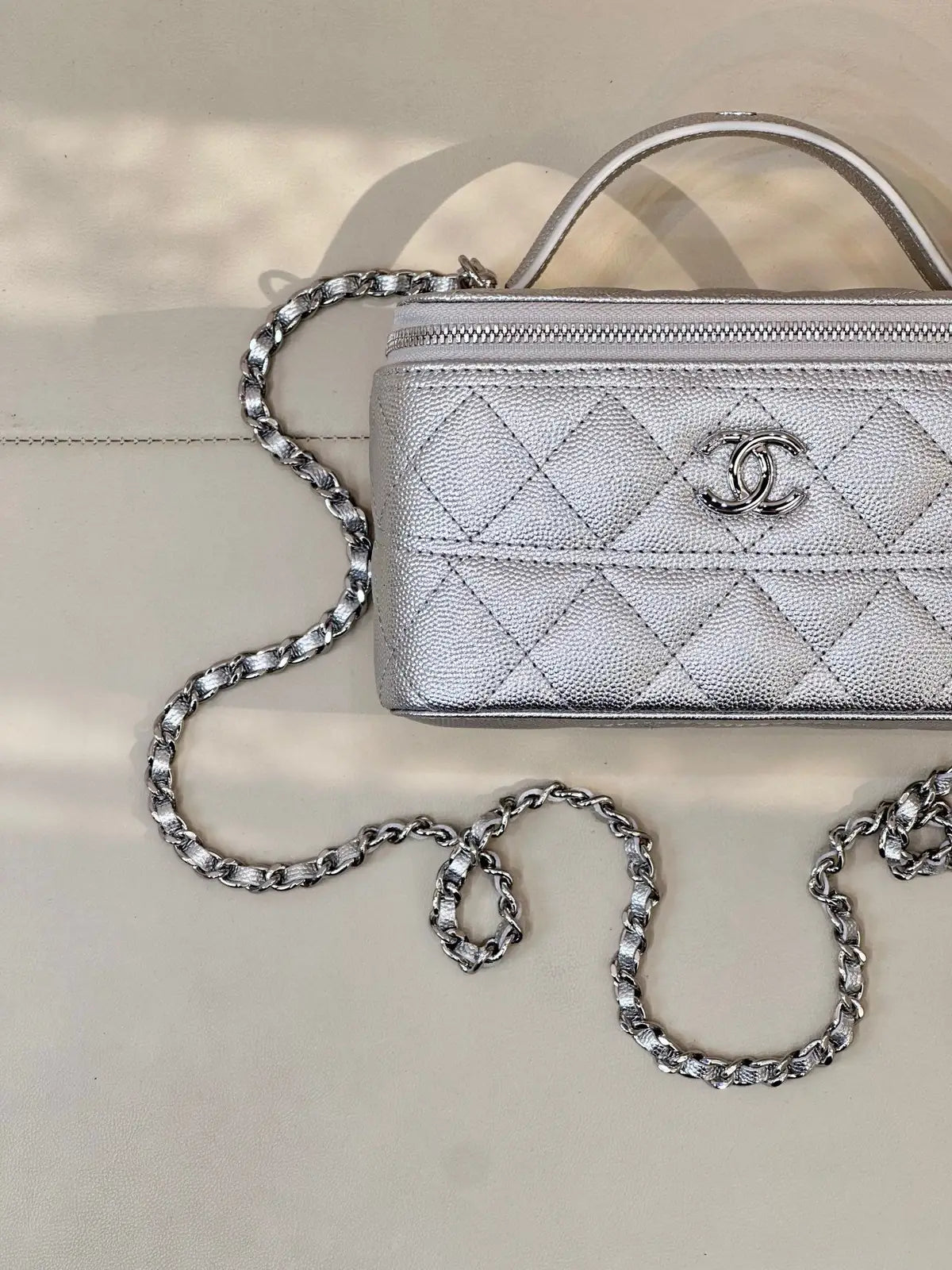 Sac Chanel 26C x Loro Piana - Vanity Case Cuir Caviar