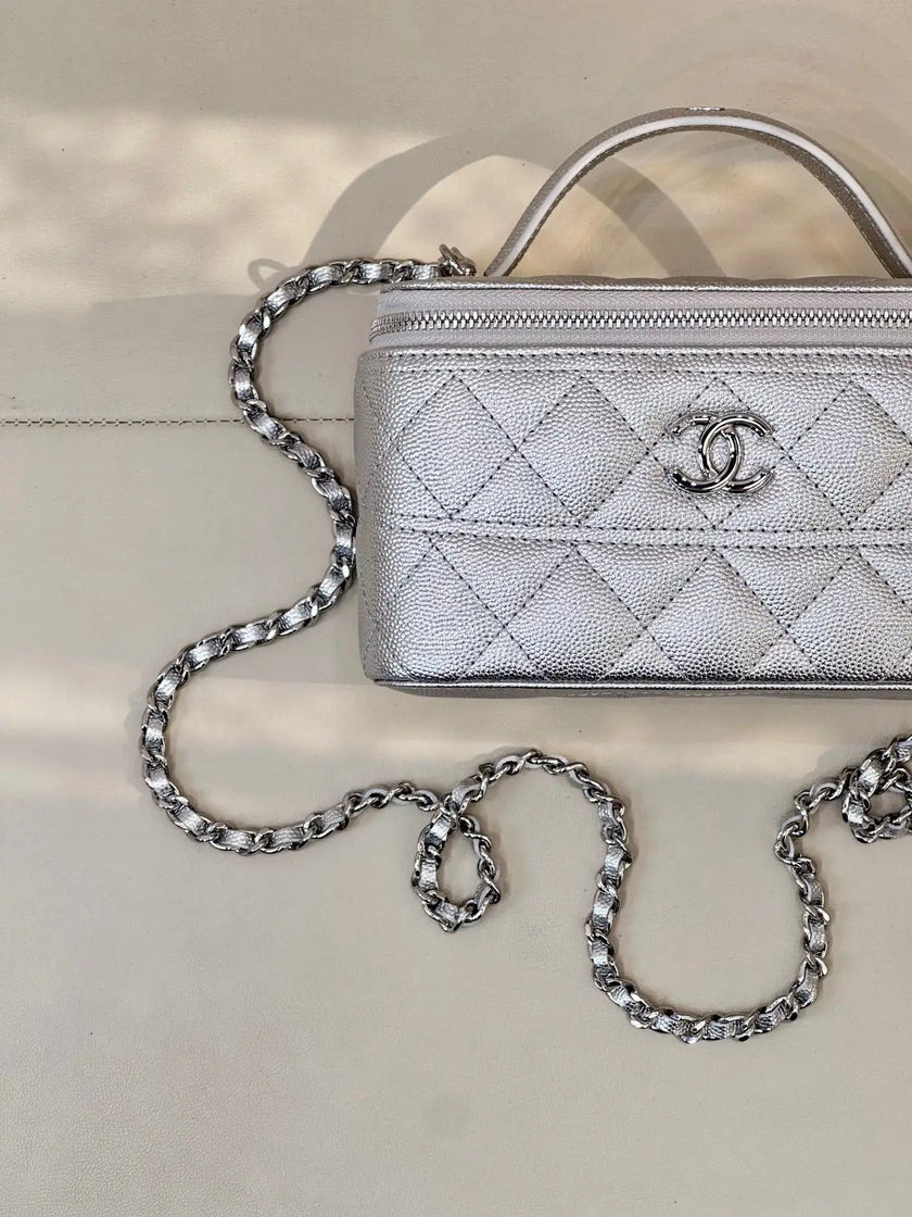 Sac Chanel 26C x Loro Piana - Vanity Case Cuir Caviar