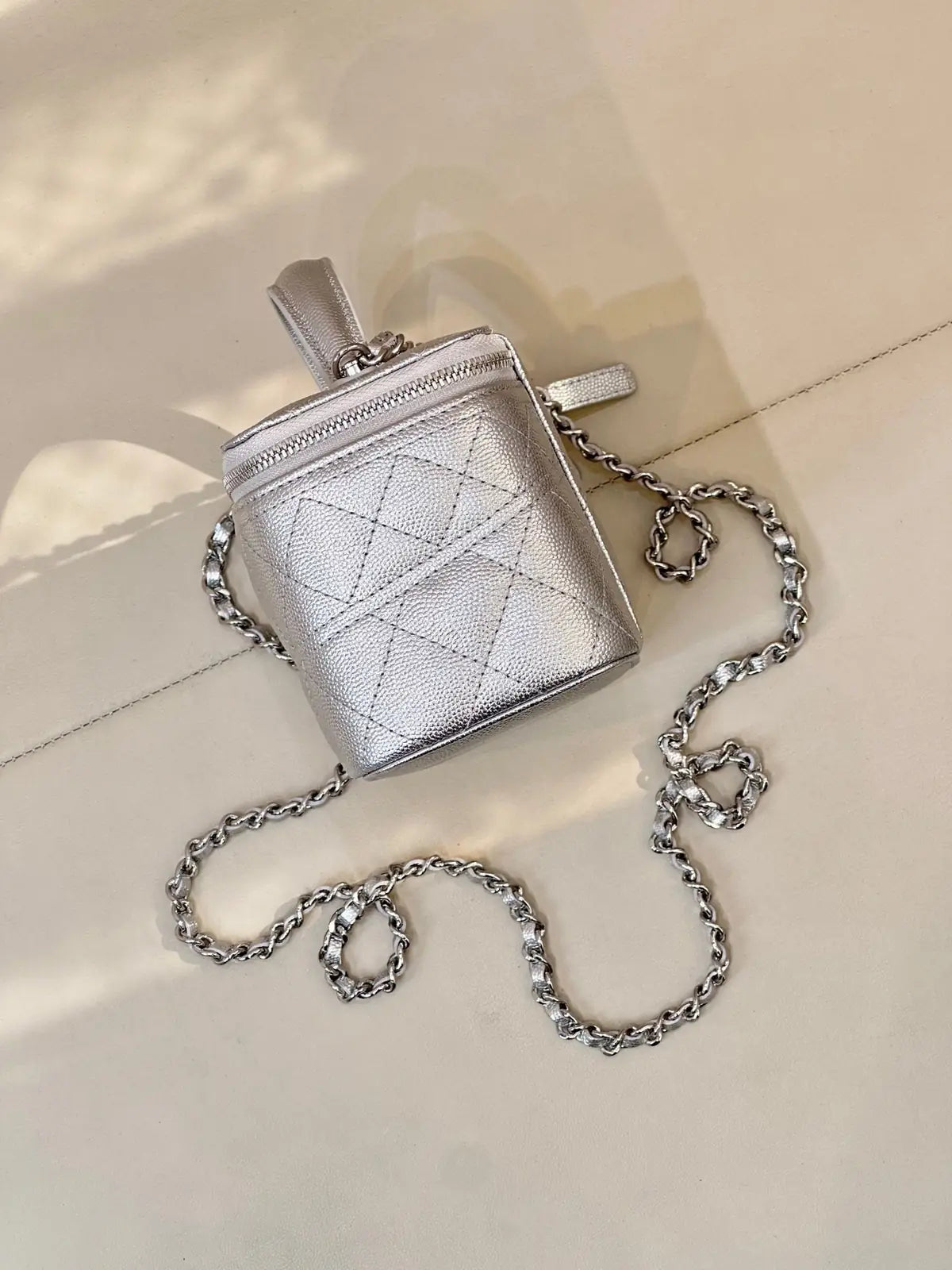 Sac Chanel 26C x Loro Piana - Vanity Case Cuir Caviar