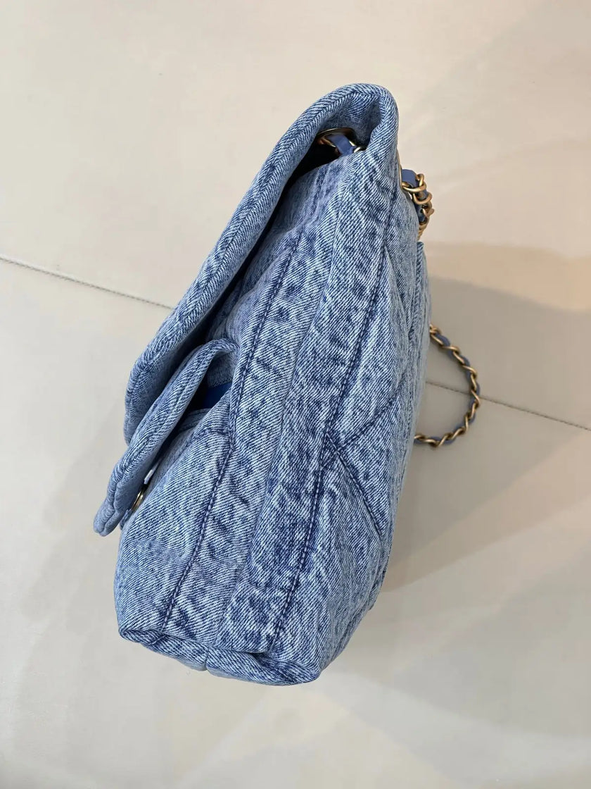 Sac Chanel 5740 - Flap Bag Denim Matelassé