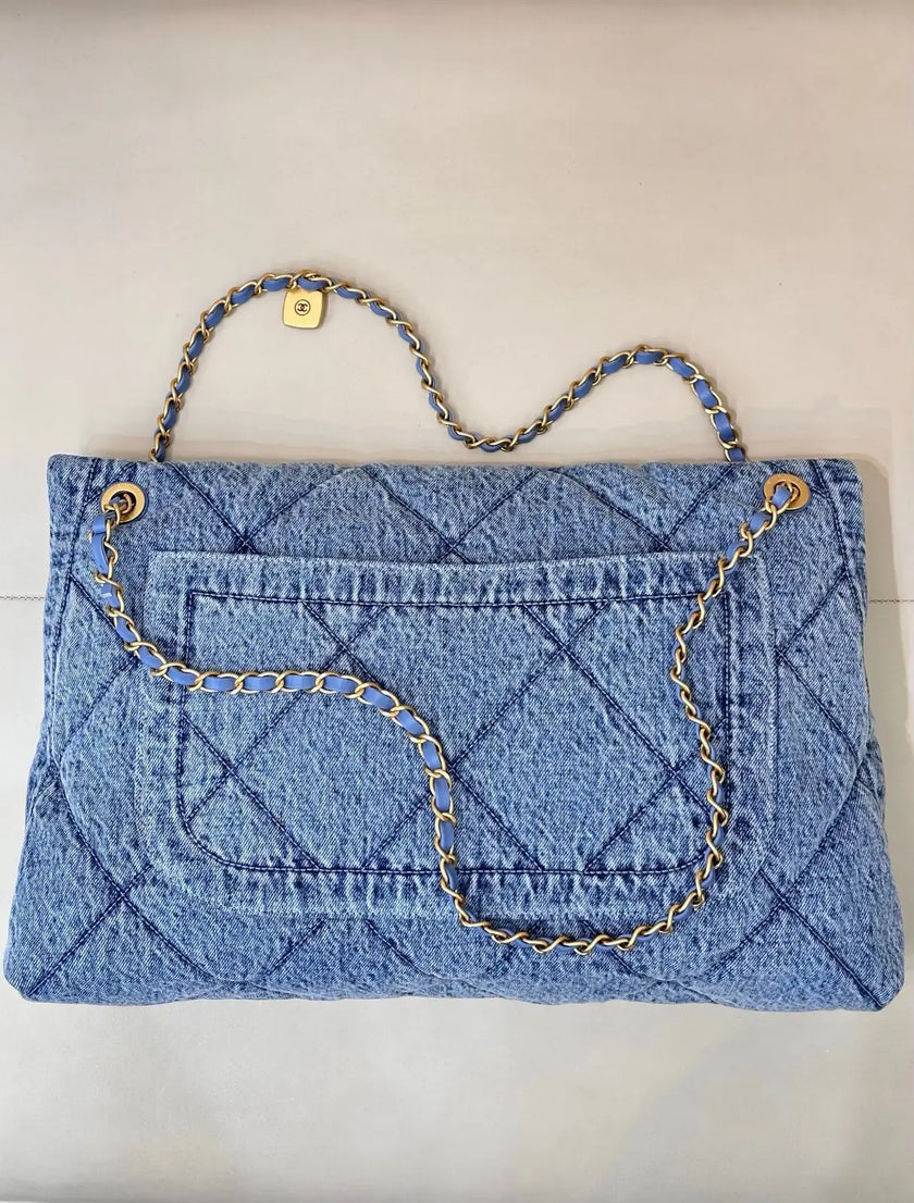 Sac Chanel 5740 - Flap Bag Denim Matelassé