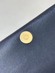 Sac Chanel 5740 Logo - Shopping Bag Cuir Agneau Marine