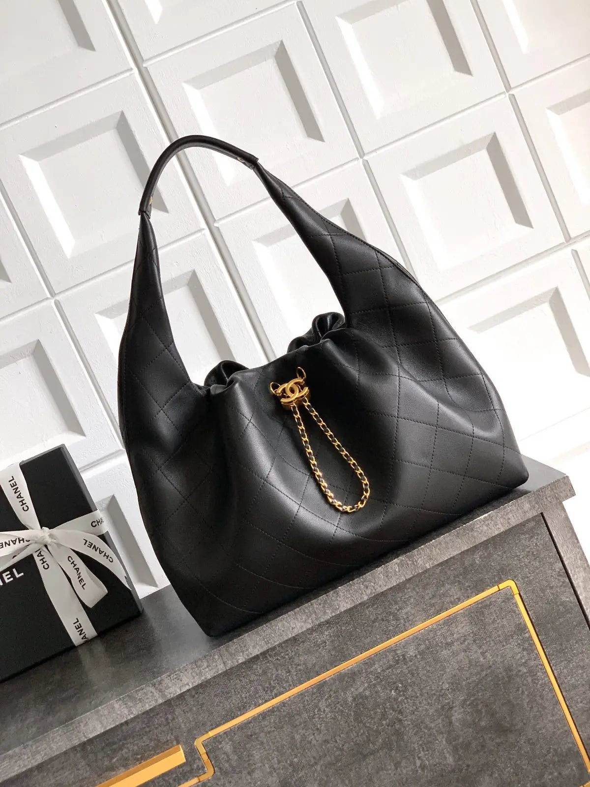 Sac Chanel Ohanel 26C - Hobo Bag Cuir Matelassé