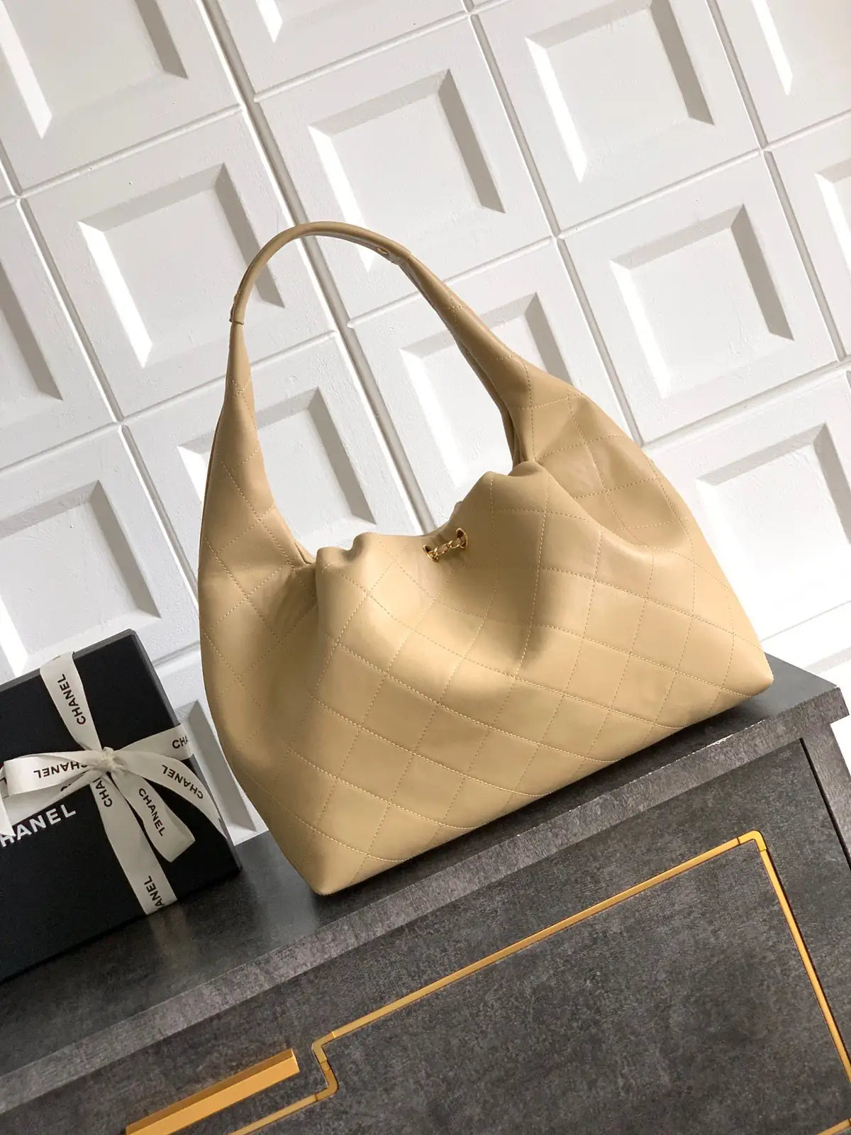 Sac Chanel Ohanel 26C - Hobo Bag Cuir Matelassé