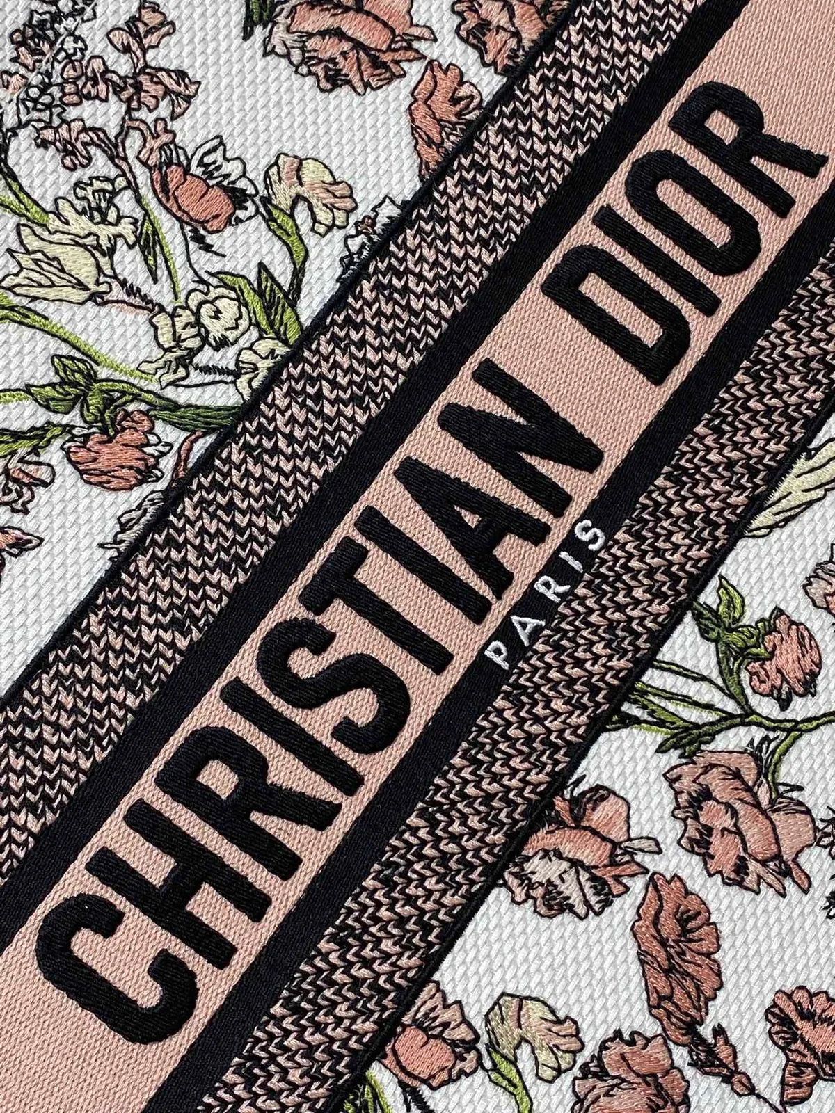 Sac Dior Book Tote – Toile Brodée Florale