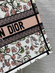 Sac Dior Book Tote – Toile Brodée Florale