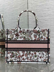 Sac Dior Book Tote – Toile Brodée Florale