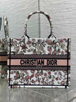 Sac Dior Book Tote – Toile Brodée Florale