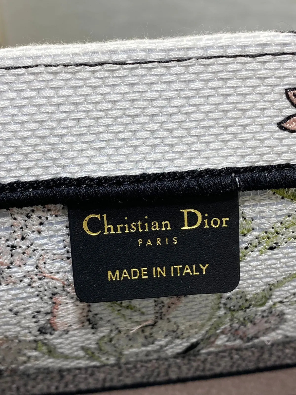 Sac Dior Book Tote – Toile Brodée Florale