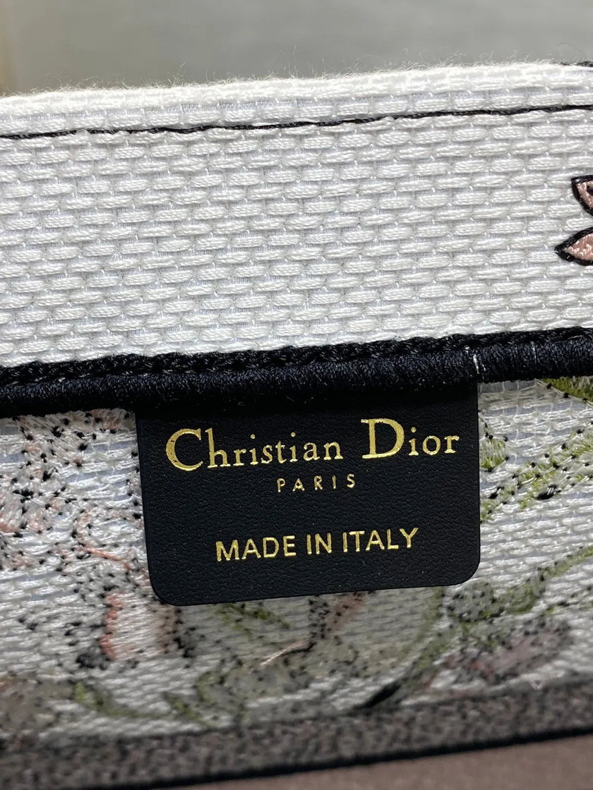 Sac Dior Book Tote – Toile Brodée Florale