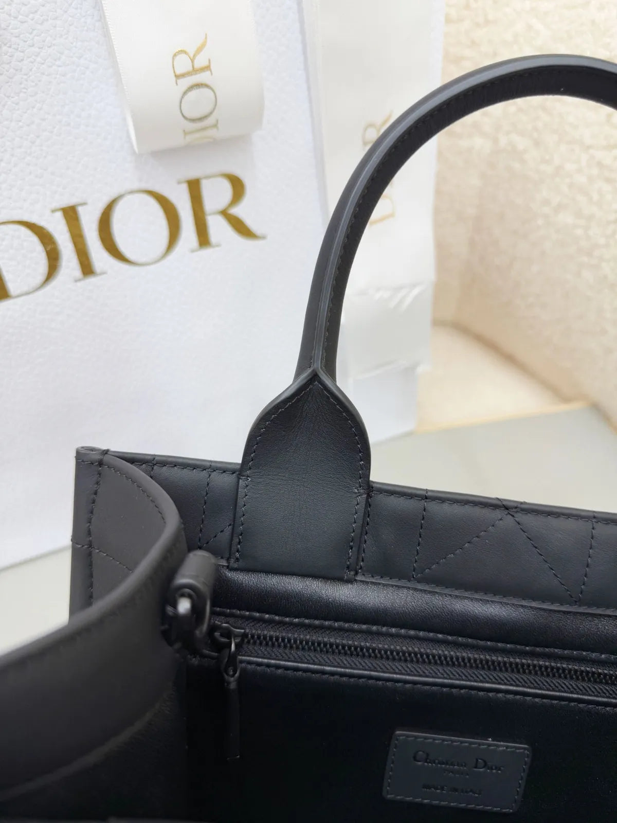 Sac Lady Dior – Cuir Cannage Matelassé