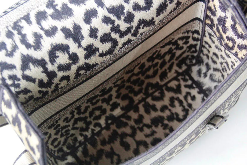 Sac Dior Camp – Toile Léopard Brodée