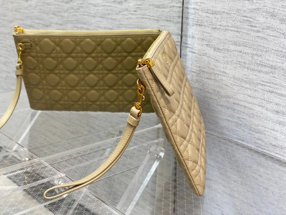 Pochette Dior Caro Daily – Cuir Cannage